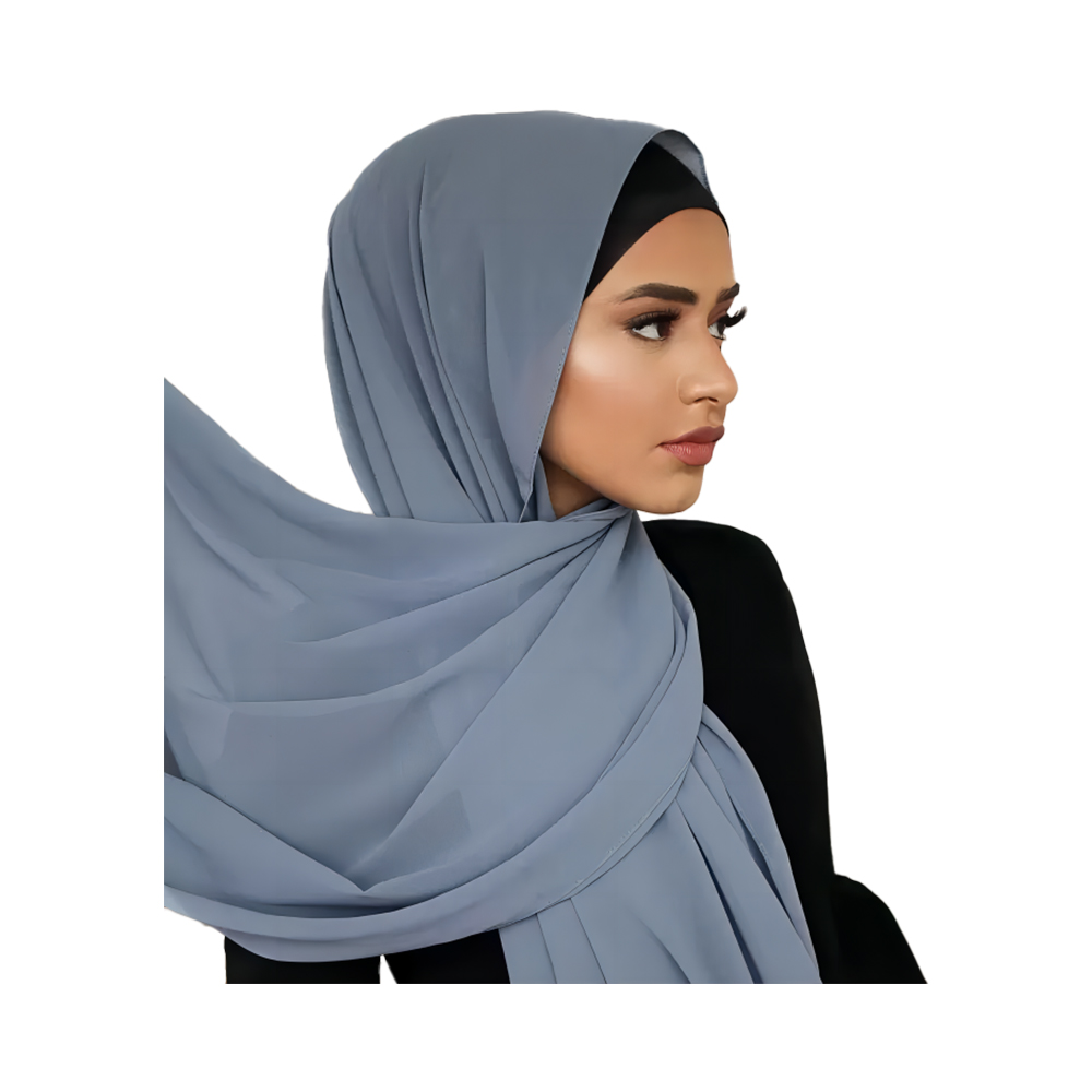 Scairf chiffon mboilgeog dath soladach do mhná faisin hijab bog scarf fada wrap scarf